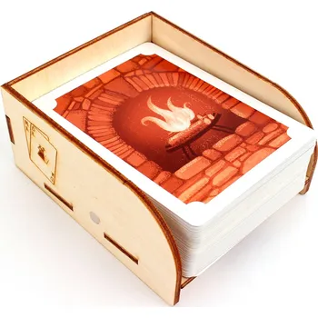 Příslušenství k deskovým hrám Myší Doupě Pořadač na karty dřevěný - velký