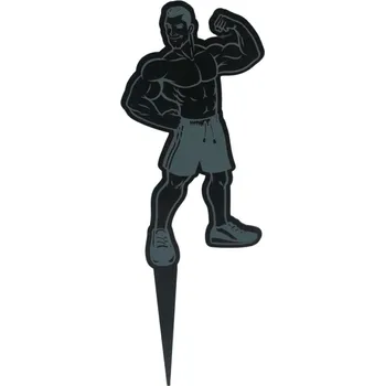 Jedlá dekorace na dort VypálímTi.cz Zápich do dortu - Kulturista 2