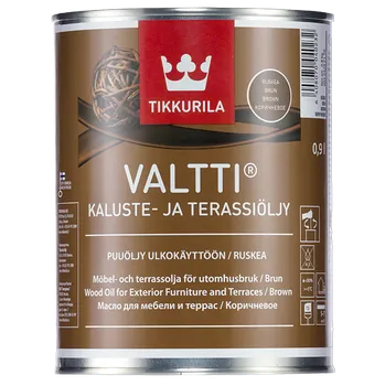 Olej na dřevo Tikkurila VALTTI FURNITURE/TERRACE OIL Brown 0,9 L
