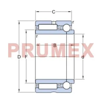 SKF NKIB 5914 jehlové ložisko kombinované
