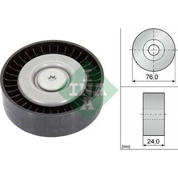 Vratná/vodicí kladka, klínový žebrový řemen INA 532 0558 10