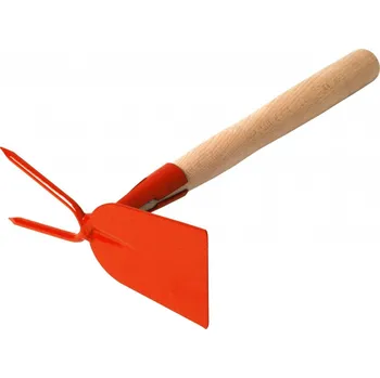 Motyka Okopávačka s nás. 27 cm Rosteto - rovná 2 hroty - oranžová