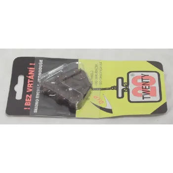 Věšák Háček Twenty univerzální tmavě hnědý U6/blistr 5 ks