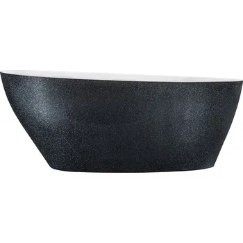 Vana HOPA Volně stojící vana GOYA Glam - grafitová + Rozměr vany - 160 × 70 cm, VANSAL16GLAM03