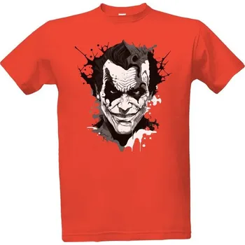 Tričko s potiskem Joker - superpadouch-2 černobílý pánské