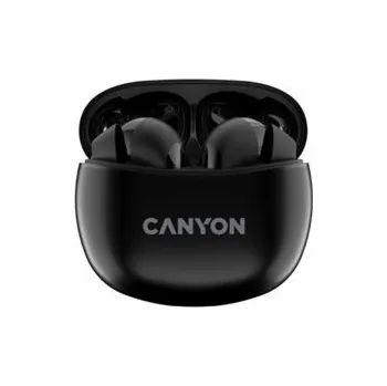 Sluchátka CANYON TWS-5 BT sluchátka s mikrofonem, BT V5.3 JL 6983D4, pouzdro 500mAh+40mAh až 38h, šeříková