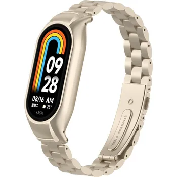 Ostatní příslušenství k chytrým hodinkám eses Kovový řemínek pro Xiaomi Smart Band 8 - Pískově zlatý