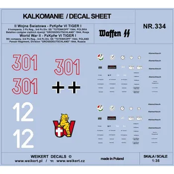 Plastikový model 1/35 PzKpfw VI TIGER Divis.SS Totenkopf, 1944 Pt.3