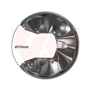 Auto-moto Ochranný plech proti rozstřikování, brzdový kotouč VAN WEZEL 0326373