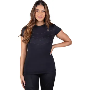 Dámské tričko QHP Triko Menton QHP, dámské, černé 42