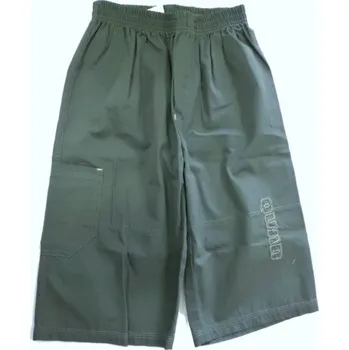 Chlapecké kraťasy Chlapecké kraťasy plátno - QUAD zelené - vel.116