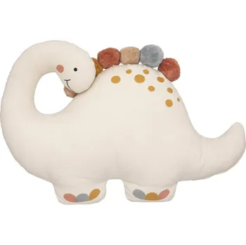 Dekorativní polštářek Atmosphera Dětský polštář 40 x 30 cm dinosaurus s bambulemi