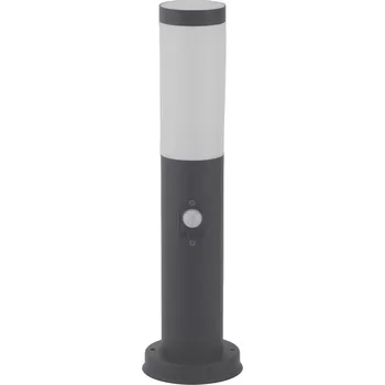 Venkovní osvětlení Avide AOLPE27-BOC-S-AN BOCA - Venkovní stojací antracitová lampa s čidlem, 1 x E27, IP44, 45cm (Moderní venkovní stojací svítidlo v antracitové barvě s pohybovým senzorem)