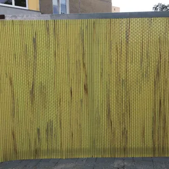 zahradní zástěna Benco Umělý bambusový plot světle žíhaný 1,5 x 3 m