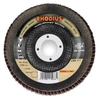 Brusný kotouč Kotouč lamelový 125 mm zr. 80 inox Rhodius