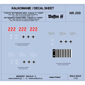 Plastikový model 1/72 WITTMANN'S TIGERS - Pzkpfw VI TIGER - part 2