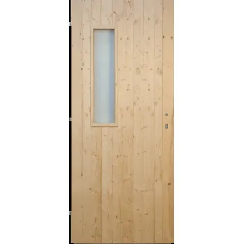 Interiérové dveře Hrdinka Palubkové dveře Vista - panty Materiál: smrk, Šířka: 90 cm, Orientace: Pravé