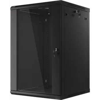Serverovna LANBERG 19 18U 600X600mm WF01-6618-10B LANBERG RACK CABINET 19” WALL-MOUNT 18U/600X600 (FLAT PACK) BLACK V2