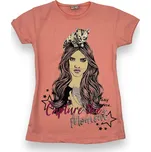 Oliva Dívčí trička s krátkým rukávem STELA Barva: Oranžová, Velikost: 152