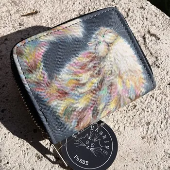 Peněženka Fantasy peněženka na mince - Duhová kočka