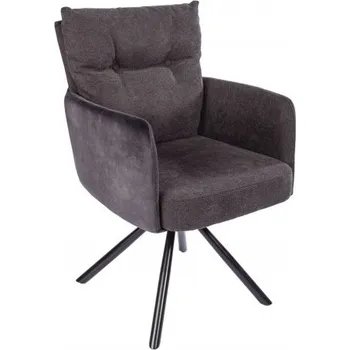 Jídelní židle Židlo-křeslo BIG GEORGE antracitové otočné