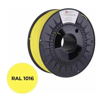 C-TECH tisková struna PREMIUM LINE ( filament ) , PETG,sírová žlutá, RAL1016, 1,75mm, 1kg