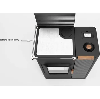 Krbová kamna Austroflamm Mo Duo Cook - zábrana kolem plotny