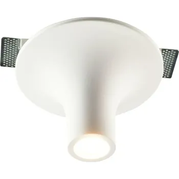 Bodové svítidlo ACA Lighting bodové svítidlo stropní 1XGU10 sádrové bezrámečkové D23XH15CM AVA G1018S