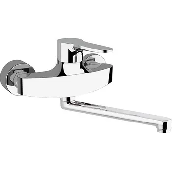 Vodovodní baterie Hopa Pira 41 Nástěnná dřezová baterie, chrom, BAREW41