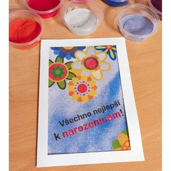 Iveta Studníková Šablona pro pískování - SKLÁDANÉ PŘÁNÍ K NAROZENINÁM