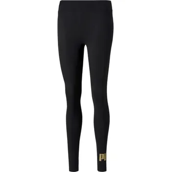 Dámské kalhoty Dámské legíny PUMA ESS+ METALLIC LEGGINGS 848307-01 BLACK XS