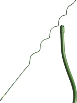 Opora na rostlinu Rosteto Spirálová tyč kovová poplastovaná dutá 1,1 x 210 cm zelená 10 ks