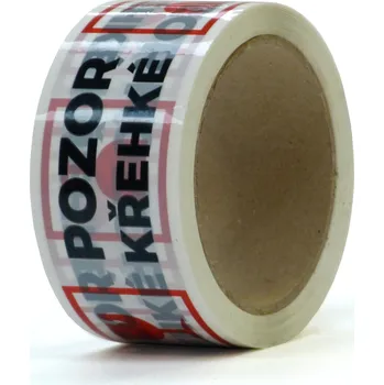 Lepicí páska Era-pack Balicí páska s potiskem POZOR KŘEHKÉ varianta: 50 mm x 66 m