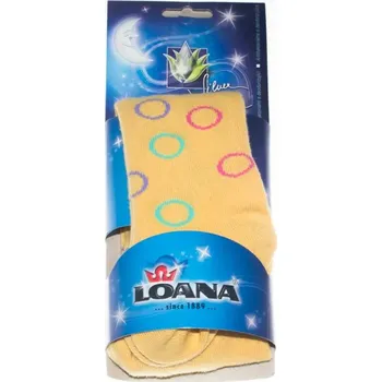 Loana Punčocháčky s aloe vera a nanostříbrem žluté kuličky vel. 50/56