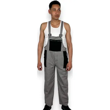 montérky Fashion Pánské nadměrné montérky s laclem Barva: Šedá, Velikost: 7XL