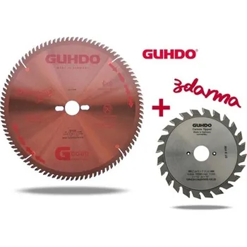 Pilový kotouč SADA GUHDO SK pilový kotouč 300×3,2×30 mm 96 TFZ + SK předřezový kotouč 125×2,8-3,6×20 mm, 12+12z