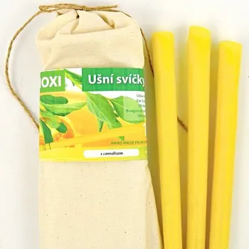 Ušní svíčky Hoxi CANNABIS 25 cm, 10 kusů v pytlíku