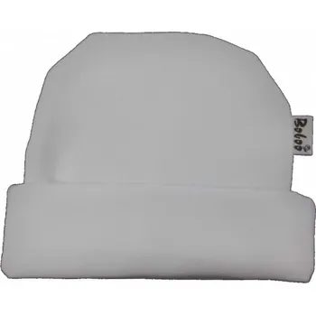 Kojenecká čepice Čepička kojenecká nasazovací bavlna - BOBO bílá - vel.56