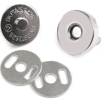 Galanterie Magnetické zapínání Ø18 mm nikl