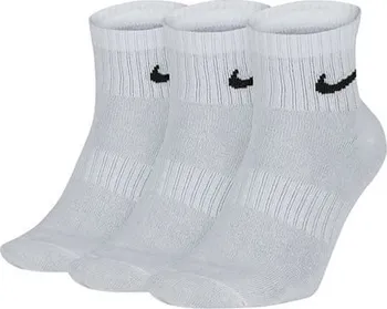Pánské ponožky NIKE Everyday Lightweight SX7677-100 3 páry bílé/černé