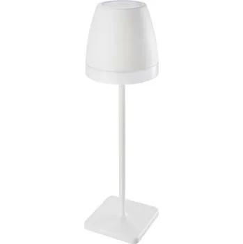 Lampička Nova Luce Přenosná venkovní lampička COLT - 1 W, 104 lm, 3000 K, bílá s bílým pruhem NV 9223401