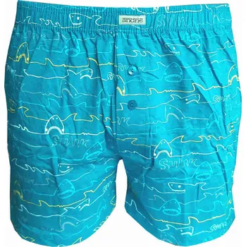 Trenýrky Andrie PS 5726 tyrkysové pánské trenýrky Barva: tyrkysová, Velikost: 2XL