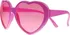 Karnevalový doplněk PartyDeco OKR3-081 brýle ve tvaru srdce růžové