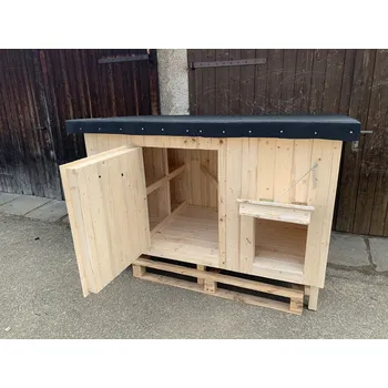 kurník Zateplený kurník Honey pro 10 slepic 165x85x112 cm