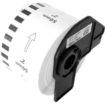 Pásek do tiskárny Kompatibilní role etiket Brother DK-22223 50mm x 30,48m, bílá