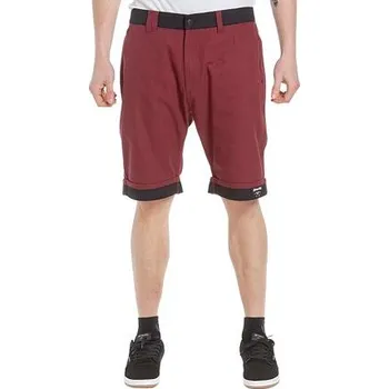 Pánské kraťasy Meatfly pánské kraťasy Barry Wine/Black | Červená | Velikost 38