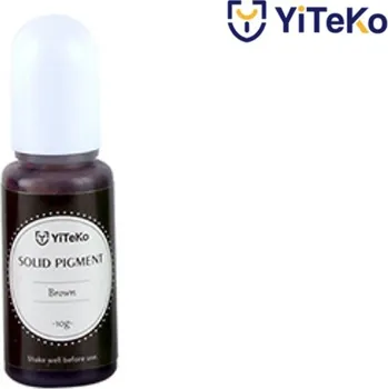 Tekutý pigment solid color YiTeKo Brown 17 10ml
