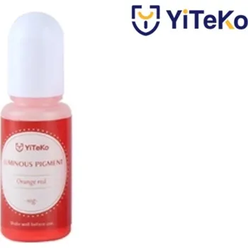 Svítící pigment do pryskyřice YiTeKo Orange Red 17 10ml