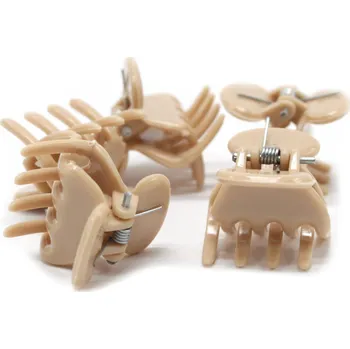 Skřipce do vlasů, 5 ks Barva: béžová