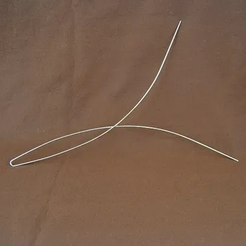 Xaman - virgule vidlice se smyčkou tenká, nerez